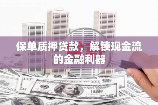 阳春保单质押贷款，解锁现金流的金融利器