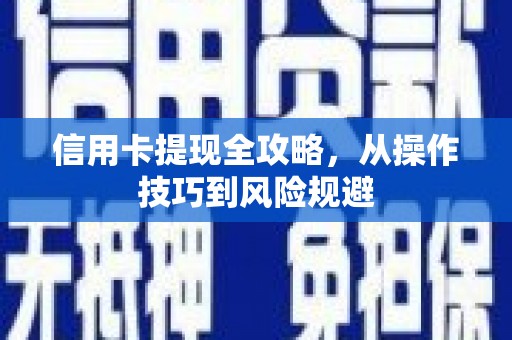 阳春信用卡提现全攻略，从操作技巧到风险规避