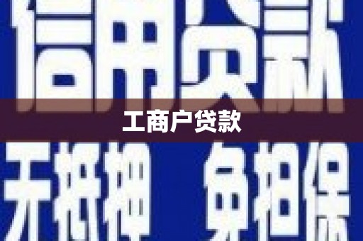 阳春工商户贷款