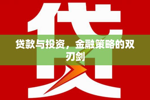 阳春贷款与投资，金融策略的双刃剑