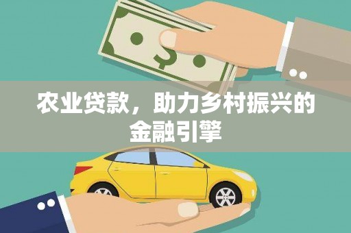阳春农业贷款，助力乡村振兴的金融引擎
