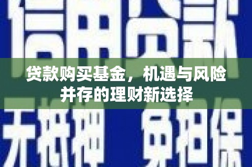 阳春贷款购买基金，机遇与风险并存的理财新选择