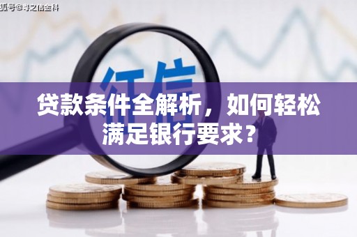 阳春贷款条件全解析，如何轻松满足银行要求？