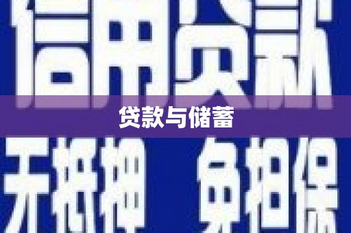 阳春贷款与储蓄