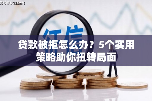 阳春贷款被拒怎么办？5个实用策略助你扭转局面