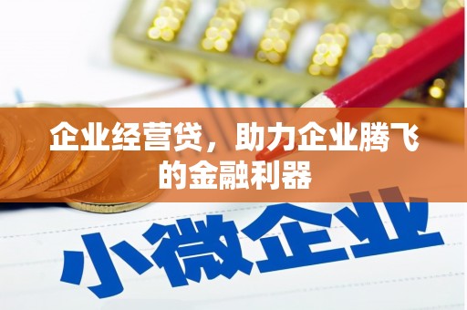 阳春企业经营贷，助力企业腾飞的金融利器