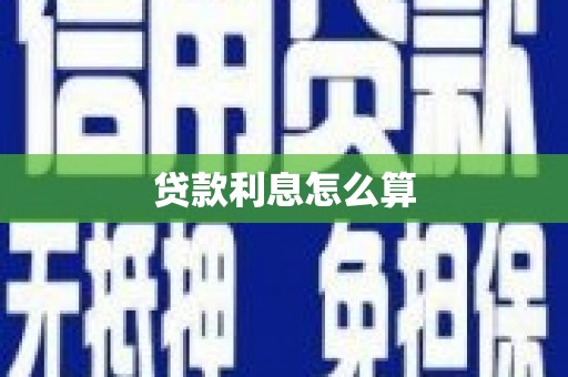 阳春贷款利息怎么算