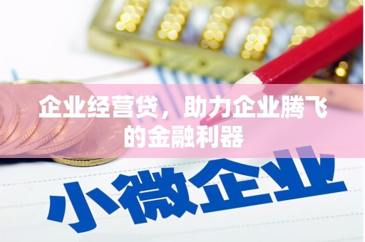 阳春企业经营贷，助力企业腾飞的金融利器