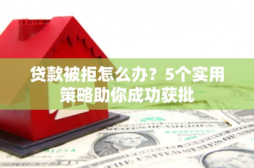 阳春贷款被拒怎么办？5个实用策略助你成功获批