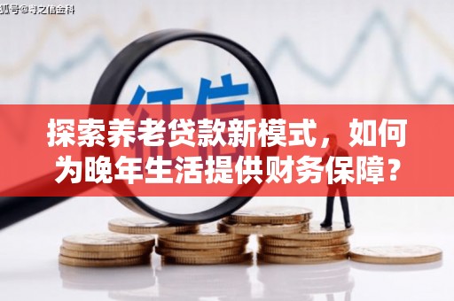 阳春探索养老贷款新模式，如何为晚年生活提供财务保障？