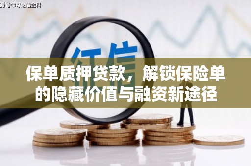 阳春保单质押贷款，解锁保险单的隐藏价值与融资新途径