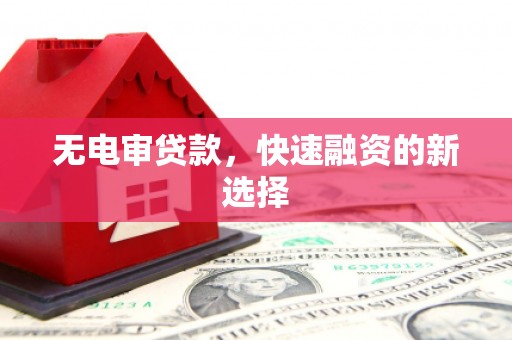 阳春无电审贷款，快速融资的新选择