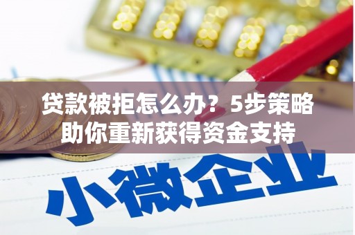 阳春贷款被拒怎么办？5步策略助你重新获得资金支持