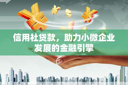 阳春信用社贷款，助力小微企业发展的金融引擎