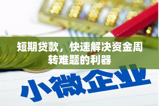 阳春短期贷款，快速解决资金周转难题的利器
