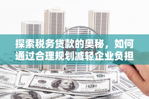 阳春探索税务贷款的奥秘，如何通过合理规划减轻企业负担