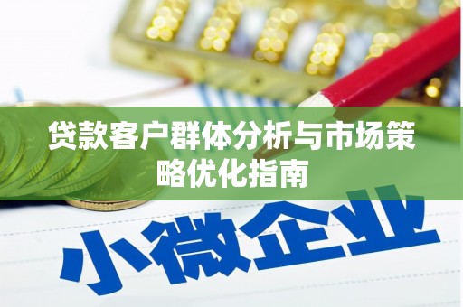 阳春贷款客户群体分析与市场策略优化指南
