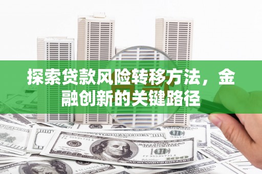 阳春探索贷款风险转移方法，金融创新的关键路径