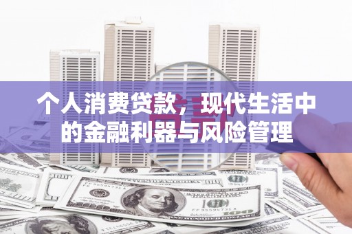 阳春个人消费贷款，现代生活中的金融利器与风险管理