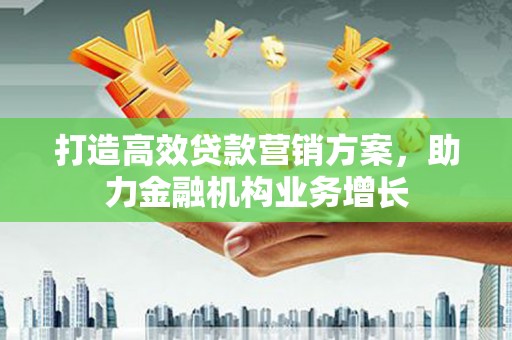 阳春打造高效贷款营销方案，助力金融机构业务增长