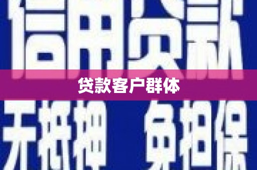 阳春贷款客户群体