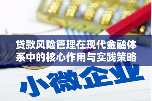 阳春贷款风险管理在现代金融体系中的核心作用与实践策略