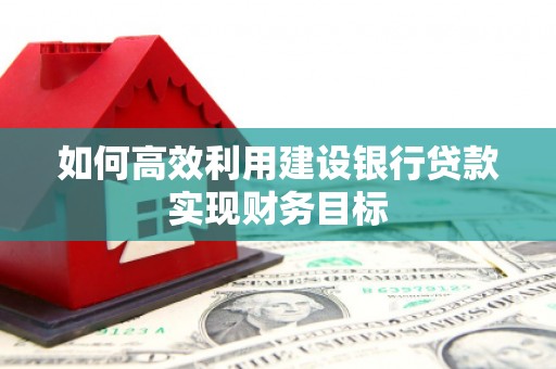 阳春如何高效利用建设银行贷款实现财务目标