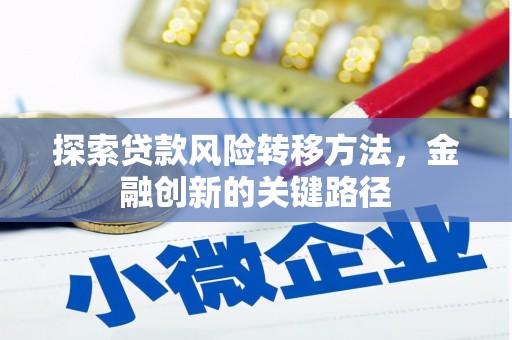 阳春探索贷款风险转移方法，金融创新的关键路径