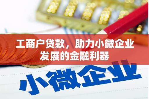 阳春工商户贷款，助力小微企业发展的金融利器