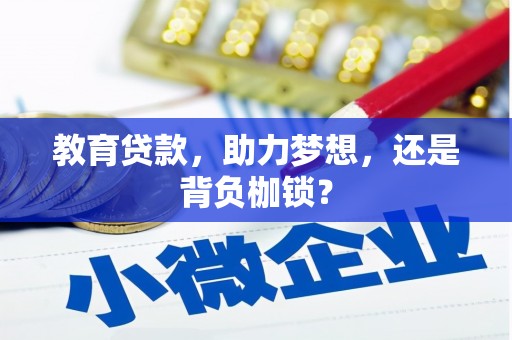 阳春教育贷款，助力梦想，还是背负枷锁？