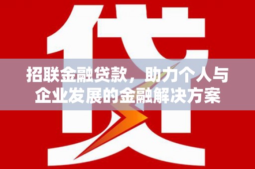 阳春招联金融贷款，助力个人与企业发展的金融解决方案
