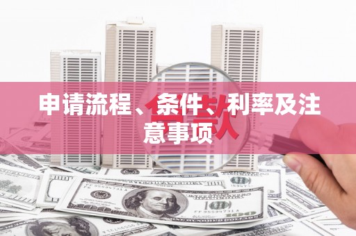 阳春申请流程、条件、利率及注意事项