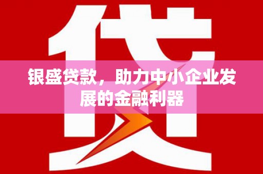 阳春银盛贷款，助力中小企业发展的金融利器