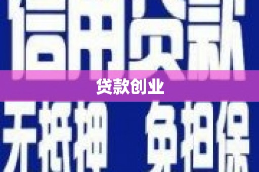 阳春贷款创业