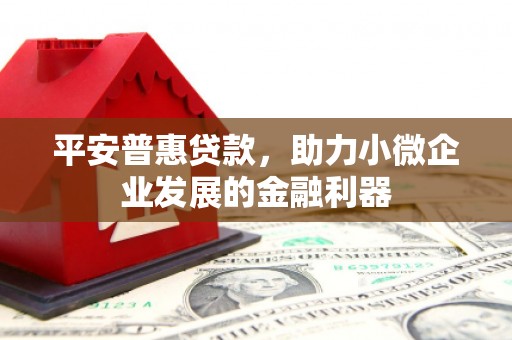 阳春平安普惠贷款，助力小微企业发展的金融利器