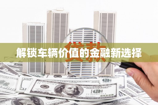 阳春解锁车辆价值的金融新选择