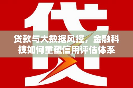 阳春贷款与大数据风控，金融科技如何重塑信用评估体系