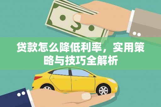 阳春贷款怎么降低利率，实用策略与技巧全解析