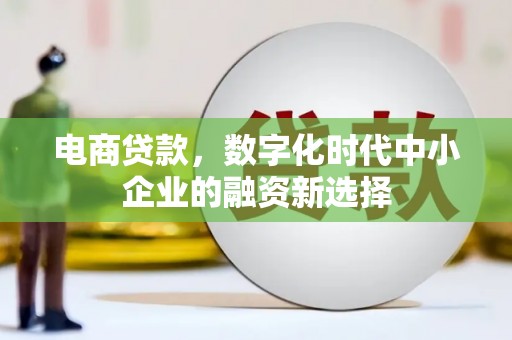 阳春电商贷款，数字化时代中小企业的融资新选择