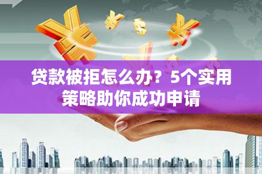 阳春贷款被拒怎么办？5个实用策略助你成功申请