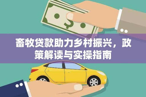 阳春畜牧贷款助力乡村振兴，政策解读与实操指南