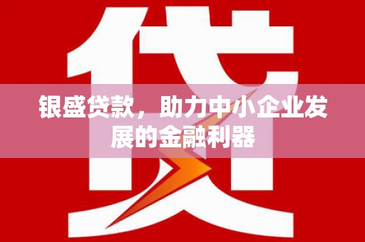 阳春银盛贷款，助力中小企业发展的金融利器