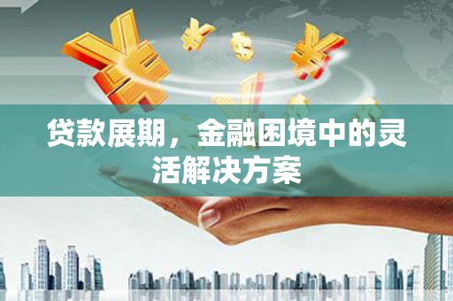 阳春贷款展期，金融困境中的灵活解决方案