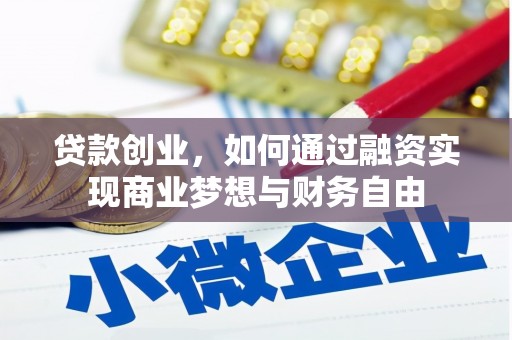 阳春贷款创业，如何通过融资实现商业梦想与财务自由