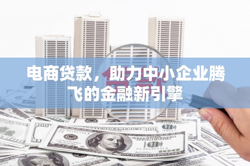 阳春电商贷款，助力中小企业腾飞的金融新引擎