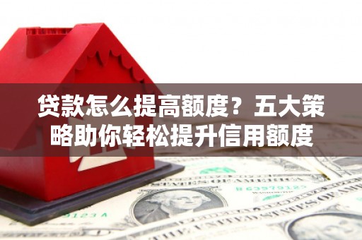 阳春贷款怎么提高额度？五大策略助你轻松提升信用额度