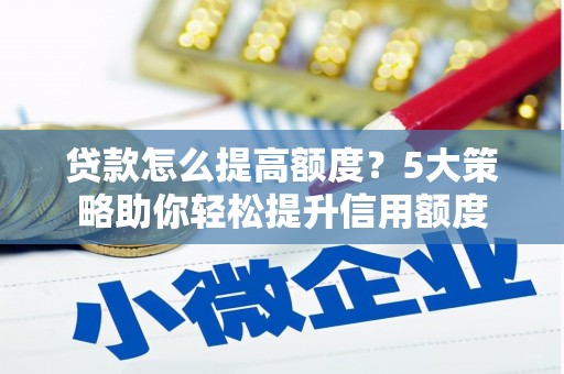 阳春贷款怎么提高额度？5大策略助你轻松提升信用额度