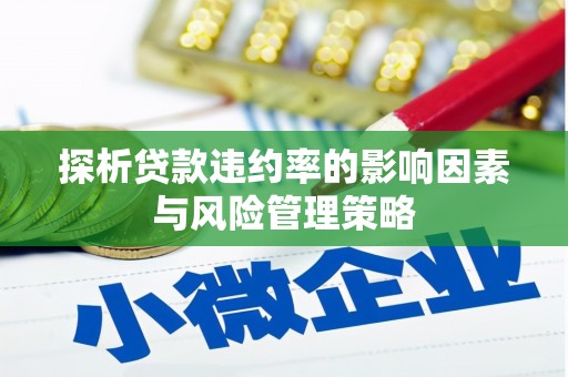 阳春探析贷款违约率的影响因素与风险管理策略