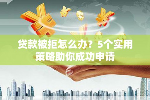 阳春贷款被拒怎么办？5个实用策略助你成功申请