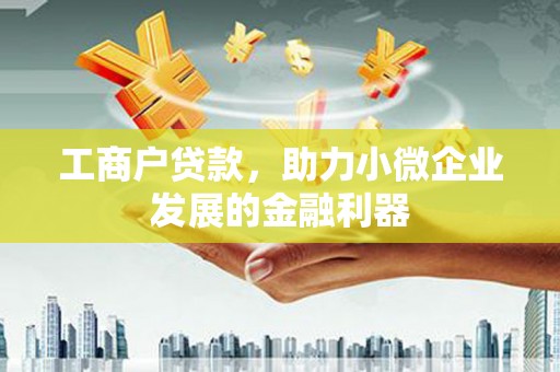 阳春工商户贷款，助力小微企业发展的金融利器